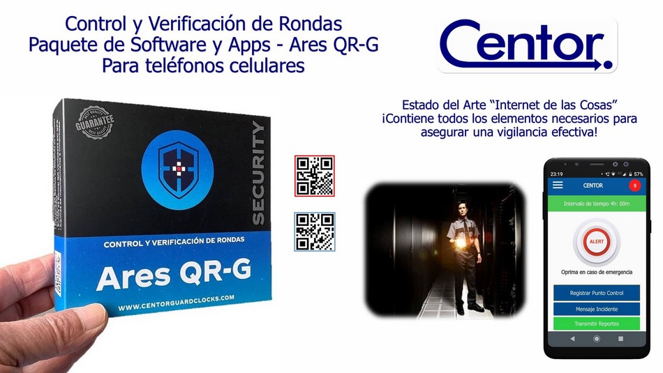 Ares QR G app control rondas móvil